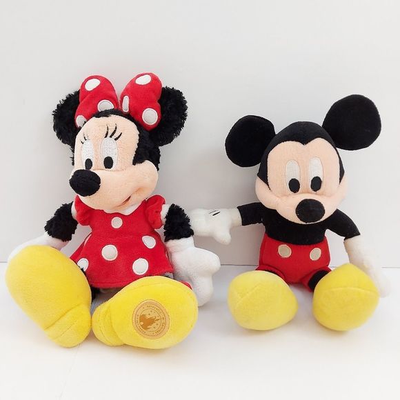 Disney Toys Disney Mickey And Minnie Plush Dolls Poshmark